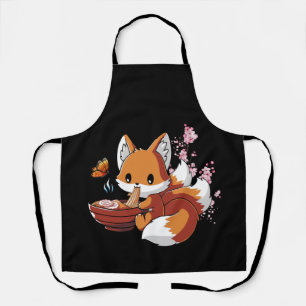 Tablier Renard Manger Ramen Ramen Noodle Amateurs Fox Thè