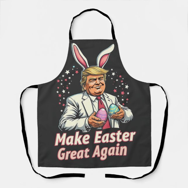 Tablier Rendre à Pâques de grands oeufs de Pâques Trump (Recto)