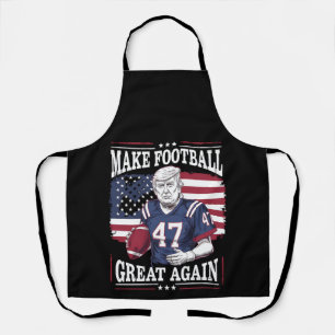 Tablier Rendre le football Vintage aux USA Drapeau Trump
