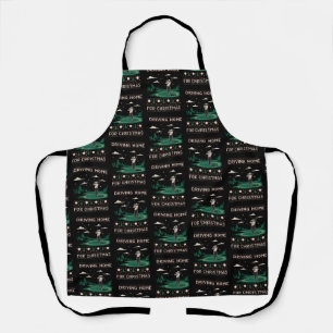 Tablier Rentrer à la maison pour Noël Golf Drôle Ugly Xmas