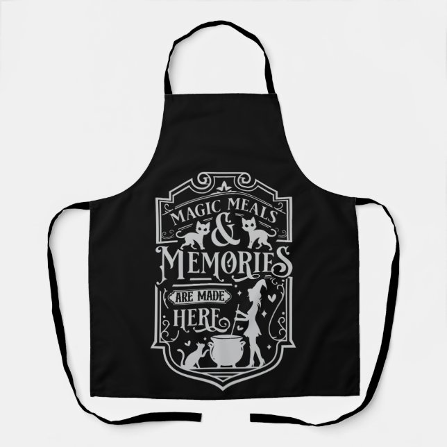 Tablier Repas Magiques Et Souvenirs Halloween (Recto)