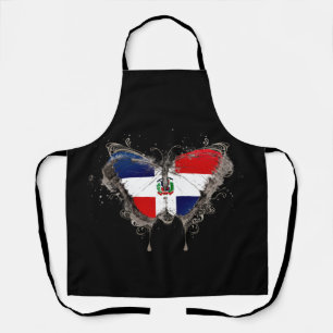 Tablier République Dominicaine Chiffre de jupe papillon