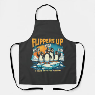 Tablier Résiste Je Me Trouve Avec Des Pingouins