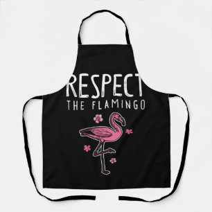 Tablier Respectez Le Flamant rose Rose