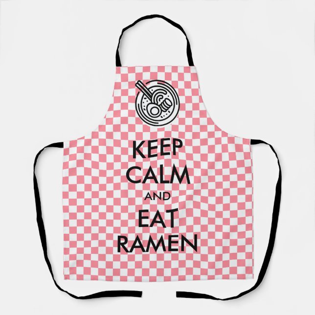 Tablier Restez Calme Et Mangez Le Ramen (Recto)