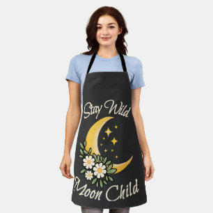 Tablier Restez Sauvage Enfant de la Lune   Croissant de Lu