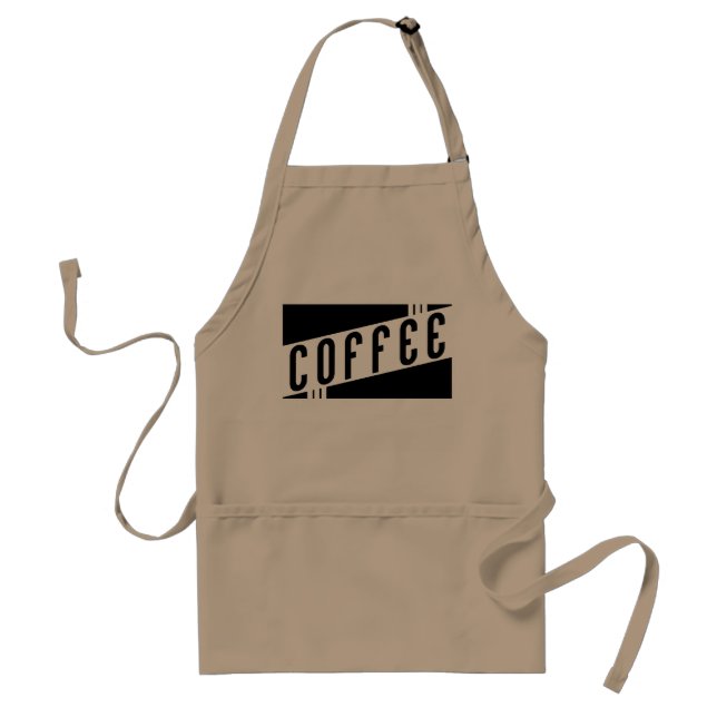 Tablier rétro café (Devant)
