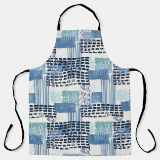 Tablier Retro Memphis Doodle Motif transparent