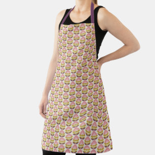 Tablier Retro Pink & Purple Floral