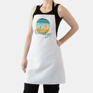 Tablier Retro Sunset 73 Vintage en détresse