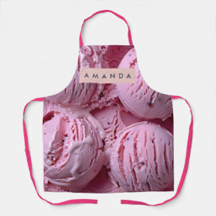 Tablier Rêve de glace violette sucrée personnalisée