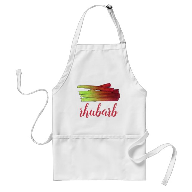 Tablier Rhubarb culinaire Stalks Légumes Jardin Alimentati (Devant)
