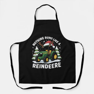 Tablier Rien ne fonctionne comme un tracteur de Noël Reind