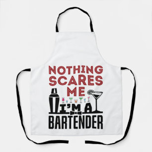 Tablier Rien ne me fait peur Je suis un barman