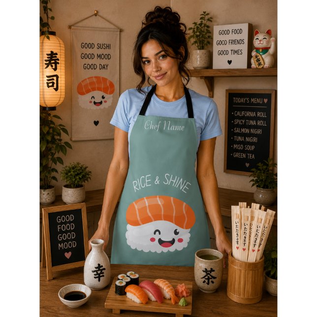 Tablier Riz et brillant, sushi  (Créateur téléchargé)
