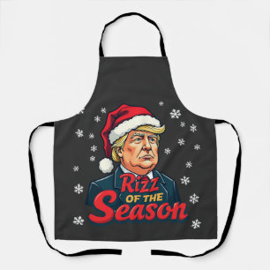 Tablier Rizz de la saison drôle de Trump Noël Santa