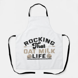 Tablier Rocker que lait d'avoine Vie amusante Vegan Milksh