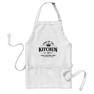 Tablier Roi Chic de la Couronne de Cuisine Papa Foodie Pou