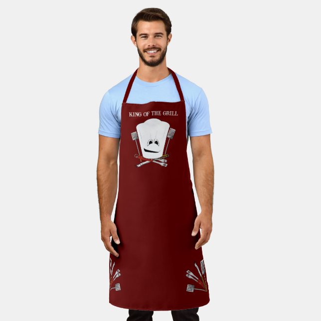 Tablier Roi du barbecue-grill (Porté)