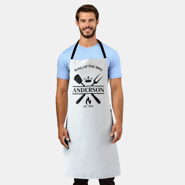 Tablier Roi du grill BBQ personnalisé (Porté)