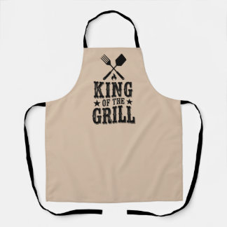Tablier Roi du Grill Personnalisé Maître BBQ