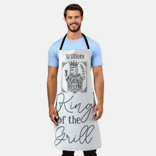 Tablier Roi du Grillon Tabriquet de BBQ Drôle pour Papa