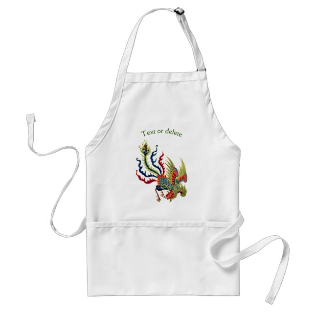 Tablier Rooster chinois coloré Art personnalisé (Devant)