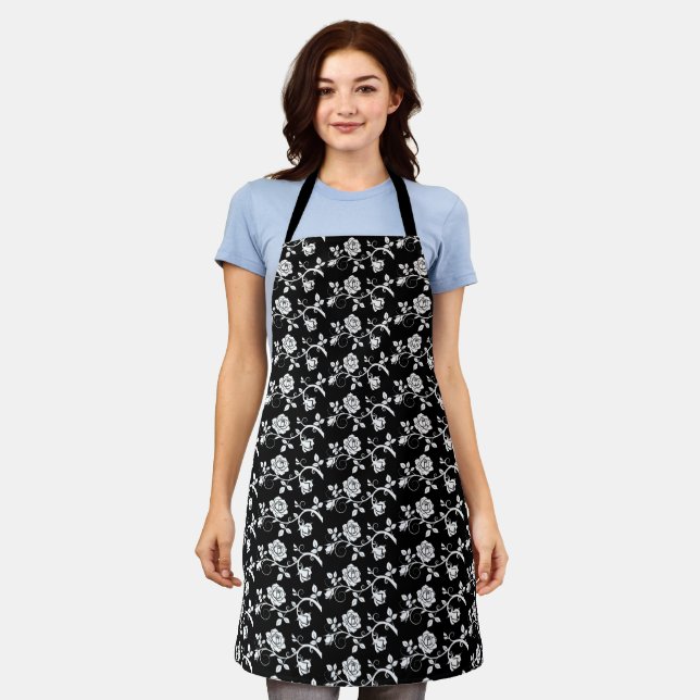 Tablier Rose Apron (Porté)