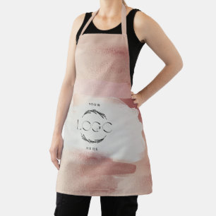 Tablier Rose Gold Aquarelle Personnalisation Féminine