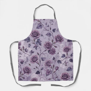 Tablier Rose Lavande Poussiéreuse Teintes Rêveuses Florale