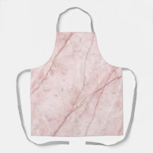 Tablier Rosé Marbre Bio Rouge Poussiéreux Blush