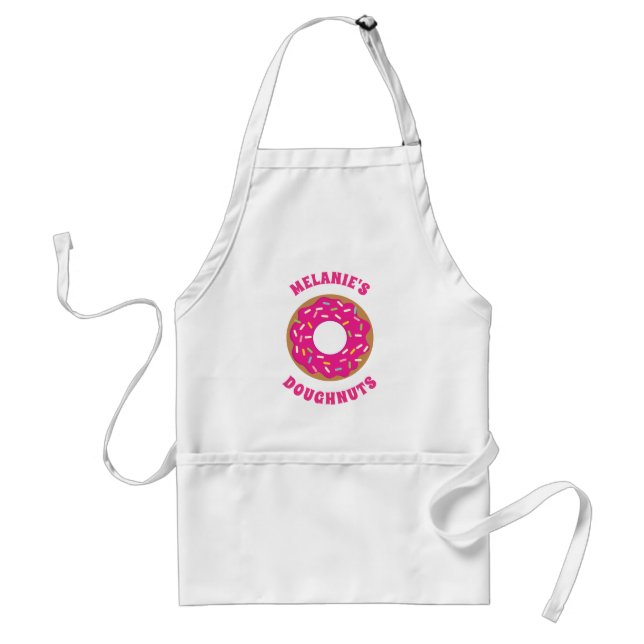 Tablier rose mignon fait sur commande de cuisson (Devant)
