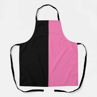 TABLIER ROSE NOIR PERSONNALISABLE