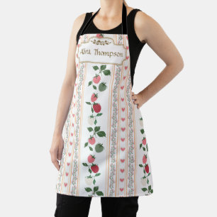 Tablier Rose personnalisée adorable rétro sucrée