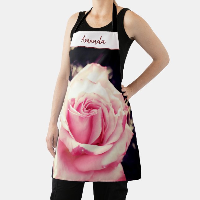 Tablier Rose Rose Fleur Photo Meilleur Grand Script (Insitu)