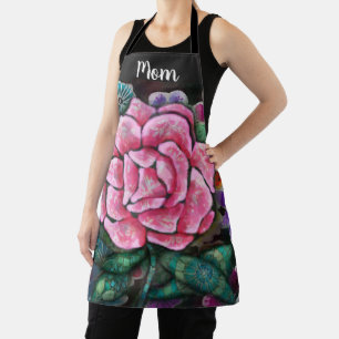 Tablier Rose rose rose Art nouveau botanique fantaisiste