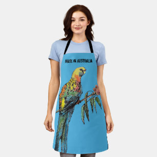 Tablier Rosella Parrot Aquarelle Fabriquée En Australie Ap