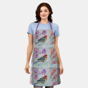 Tablier Rosella Parrot Australian Bird Bird Art Apron