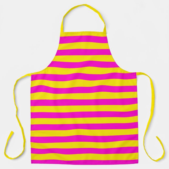 Tablier Roses Chaudes Et Jaunes Canaries (Recto)
