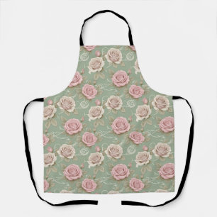 Tablier Roses inspirés de l'Art nouveau dans des nuances d