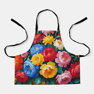 Tablier Roses vives et colorées