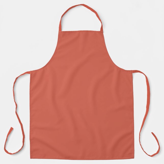Tablier Rouge Damask Uni  (Recto)