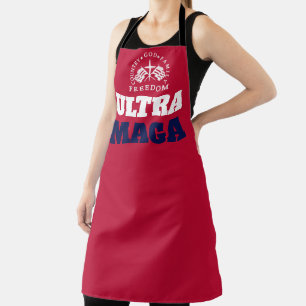 Tablier rouge Dieu Famille Pays Liberté ULTRA MAGA
