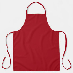 Tablier Rouge Pomme Bonbon Automne Saison Couleur Uni