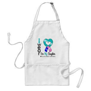 Tablier Ruban de cancer de la thyroïde pour ma fille