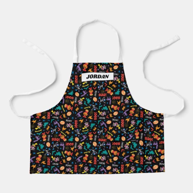 Tablier Rue Sésame | Motif d'Halloween (Recto)