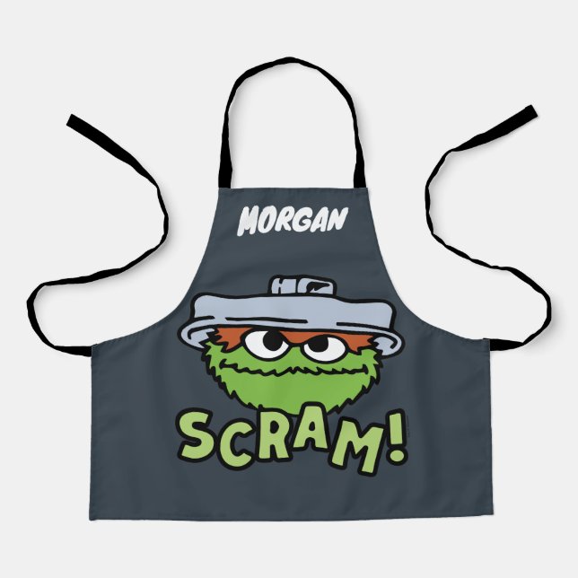 Tablier Rue Sésame | Oscar the Grouch Scram! | Ajouter un  (Recto)