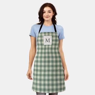 Tablier Russe Vert En vichy moderne Noël