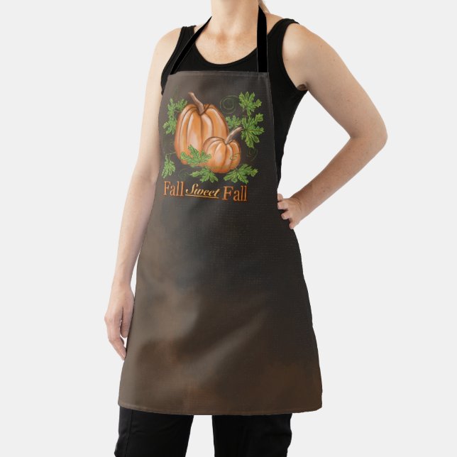 Tablier Rustic Automne Sweet Citrouilles automne (Insitu)
