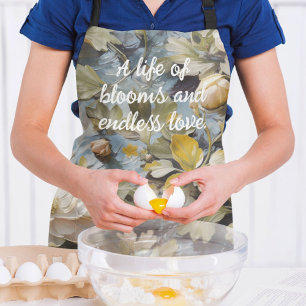 Tablier Rustic Blooms des cadeaux de retraite personnalisé